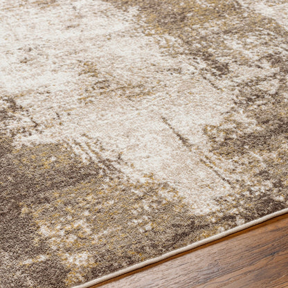 NALANY Abstract Modern Marble Light Brown Area Rug Texture