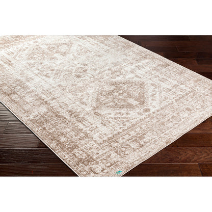 NEELAM Vintage Oriental Boho Ivory Area Rug Corner