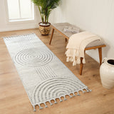 Matilda Scandi Modern High Pile Ivory/Grey Rug