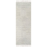 Matilda Scandi Modern High Pile Ivory/Grey Rug