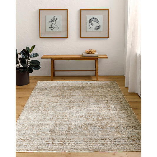 PANKTI Becki Owens x Livabliss Indoor & Outdoor Machine Washable Dark Brown Area Rug Roomscene