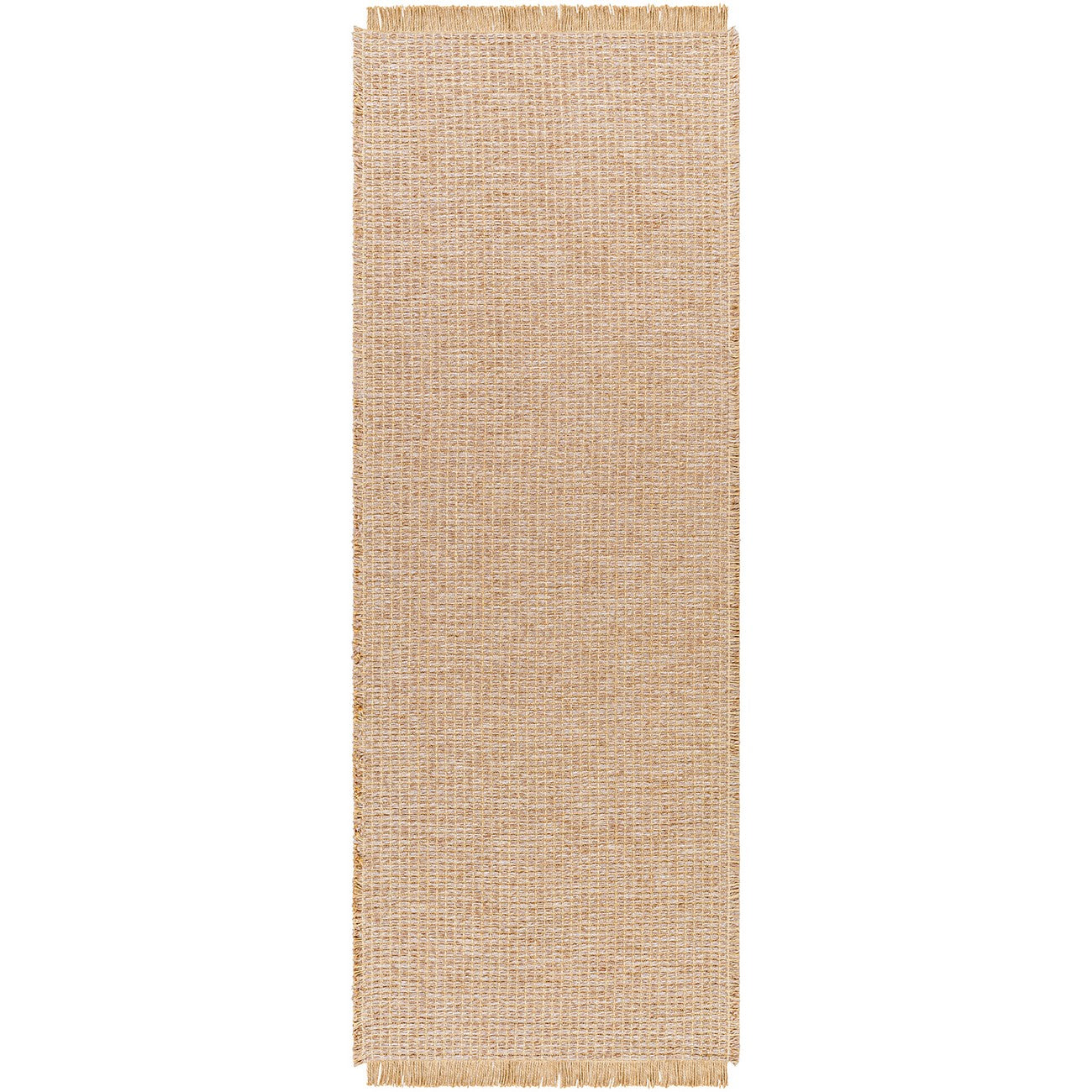 PAVI Becki Owens x Livabliss Solid and Border Brown Jute Area Rug Flat