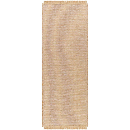 PAVI Becki Owens x Livabliss Solid and Border Brown Jute Area Rug Flat