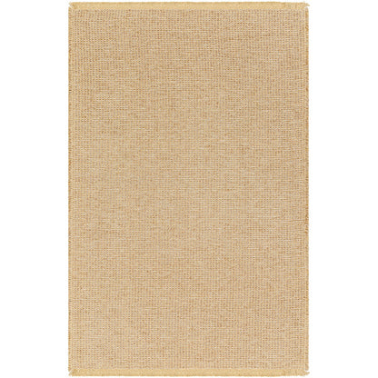 PAVI Becki Owens x Livabliss Solid and Border Brown Jute Area Rug Flat