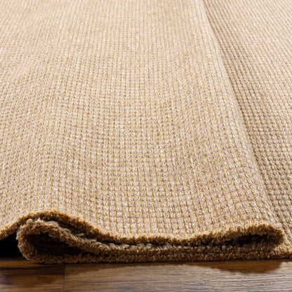 PAVI Becki Owens x Livabliss Solid and Border Brown Jute Area Rug Texture