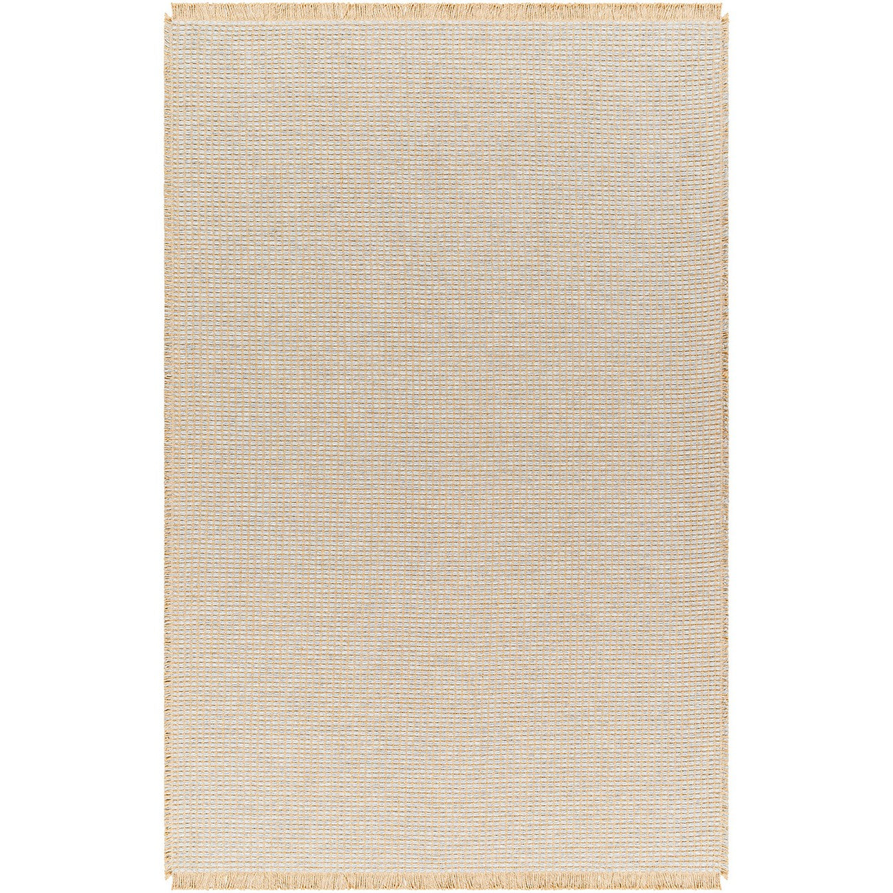 PAVI Becki Owens x Livabliss Solid and Border Grey Jute Area Rug Flat