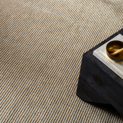 PAVI Becki Owens x Livabliss Solid and Border Grey Jute Area Rug Swatch