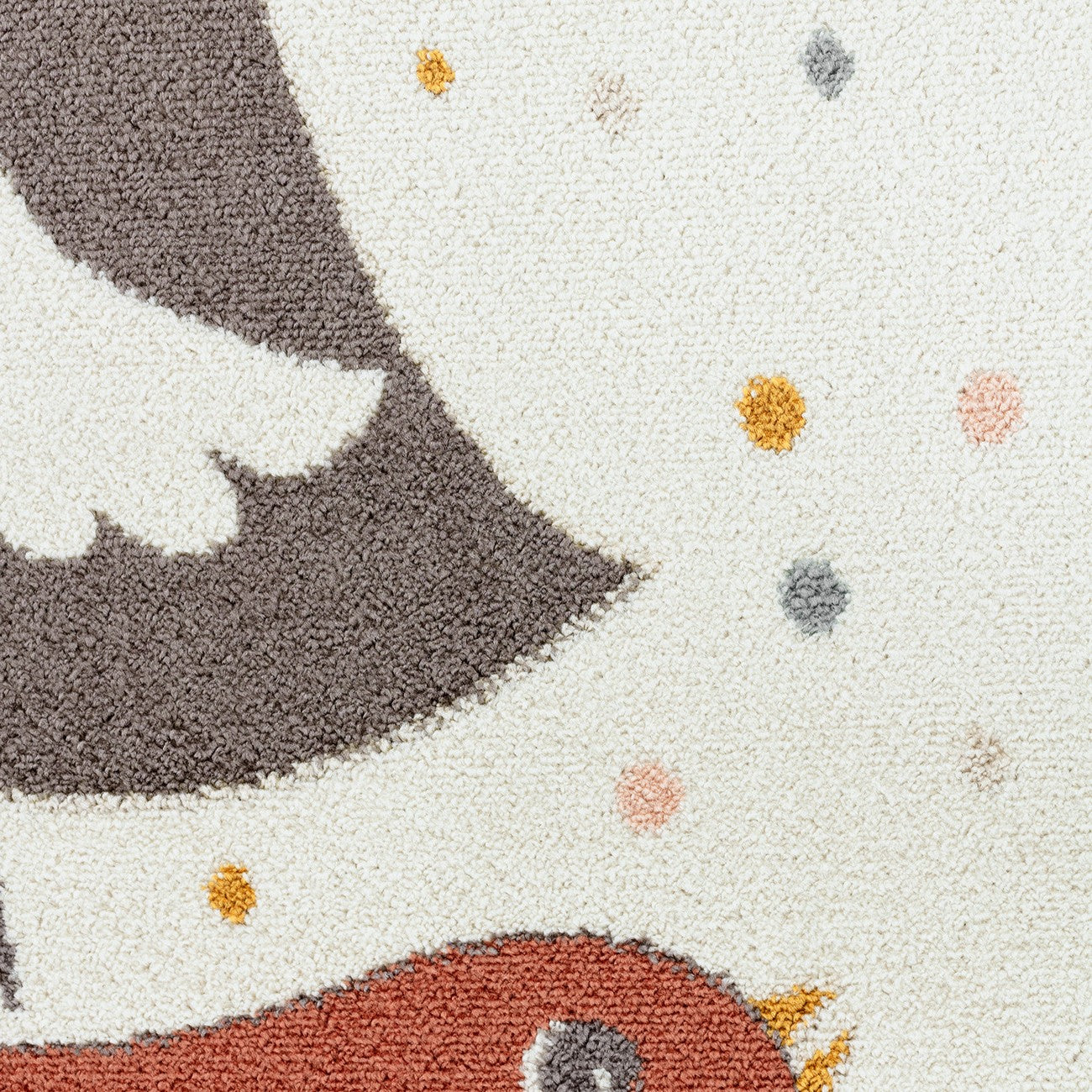 PIOUPIOU Modern Yellow/Blue/Brown Kids Room Rug Swatch