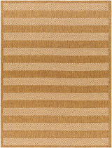 Bahati In- & Outdoor Jute-Look Brown/White Black Striped Rug