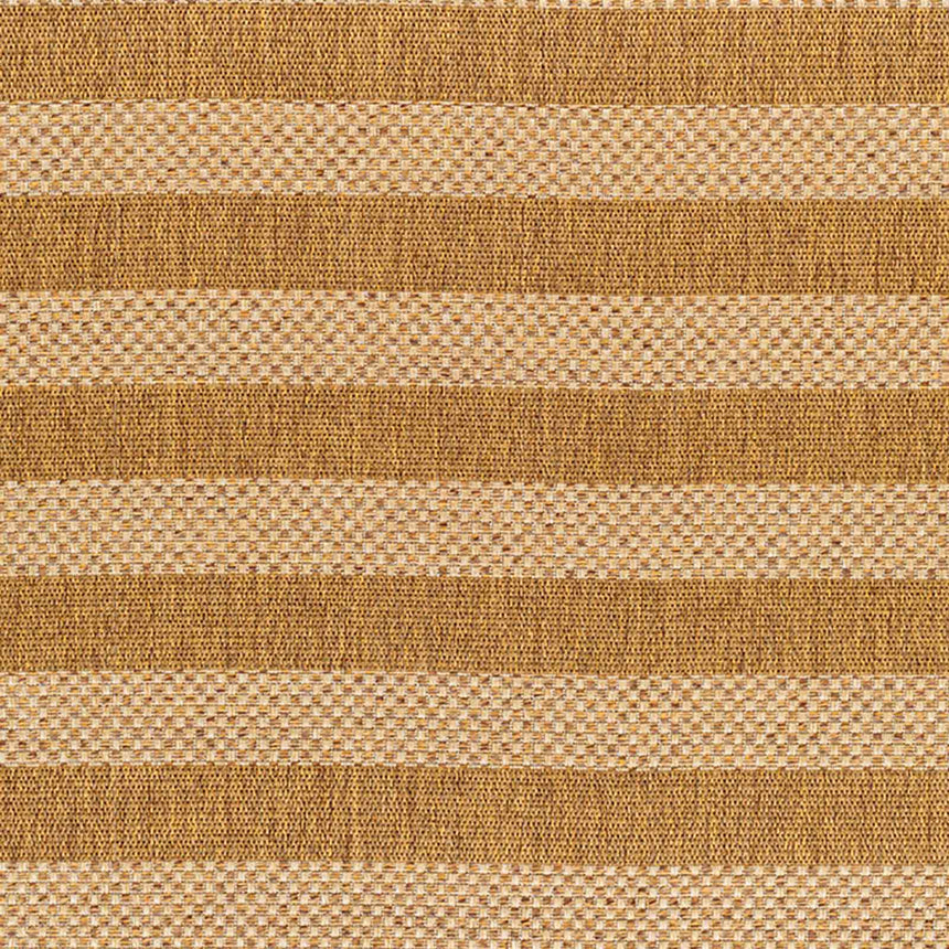 Bahati In- & Outdoor Jute-Look Brown/White Black Striped Rug