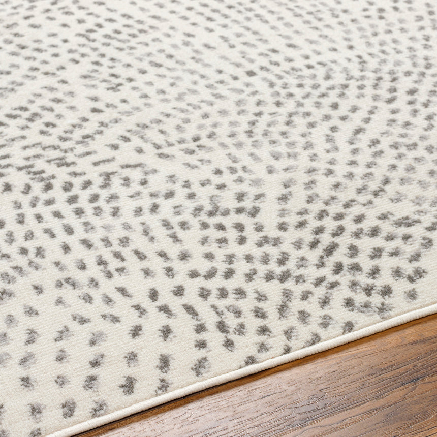 Yonina Scandi Modern Beige/Grey Polka Dot Rug - Image 3