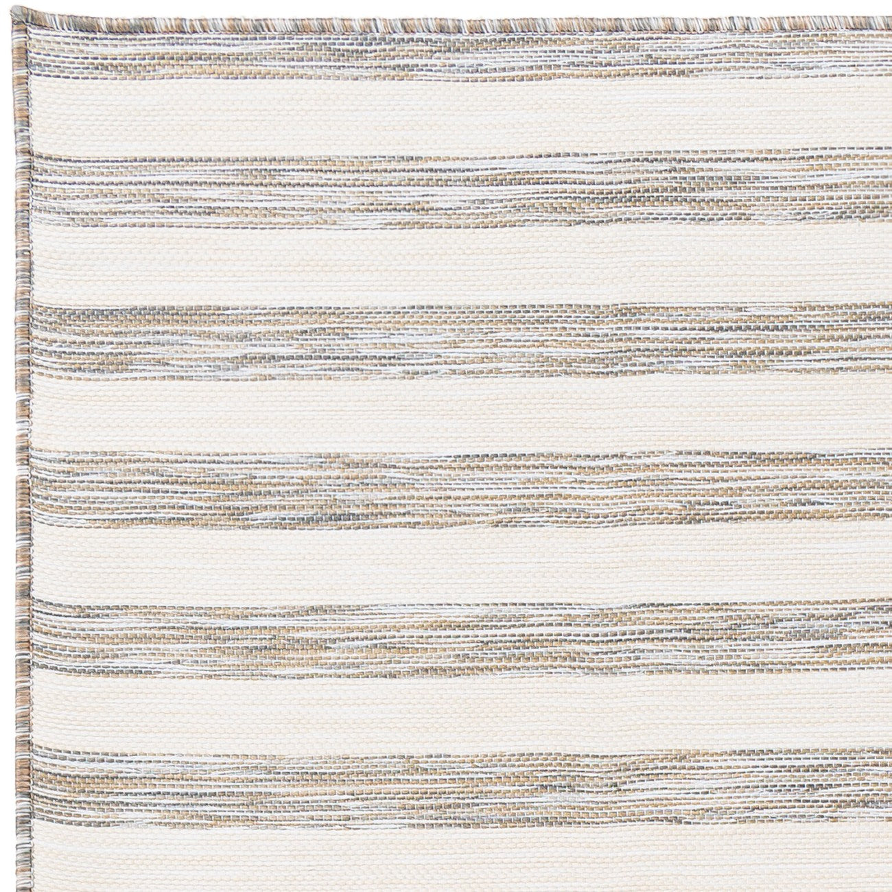 ZAKI Indoor & Outdoor Cottage Beige Striped Area Rug Zoom