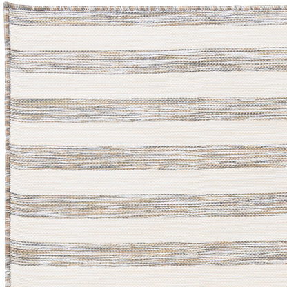 ZAKI Indoor & Outdoor Cottage Beige Striped Area Rug Zoom