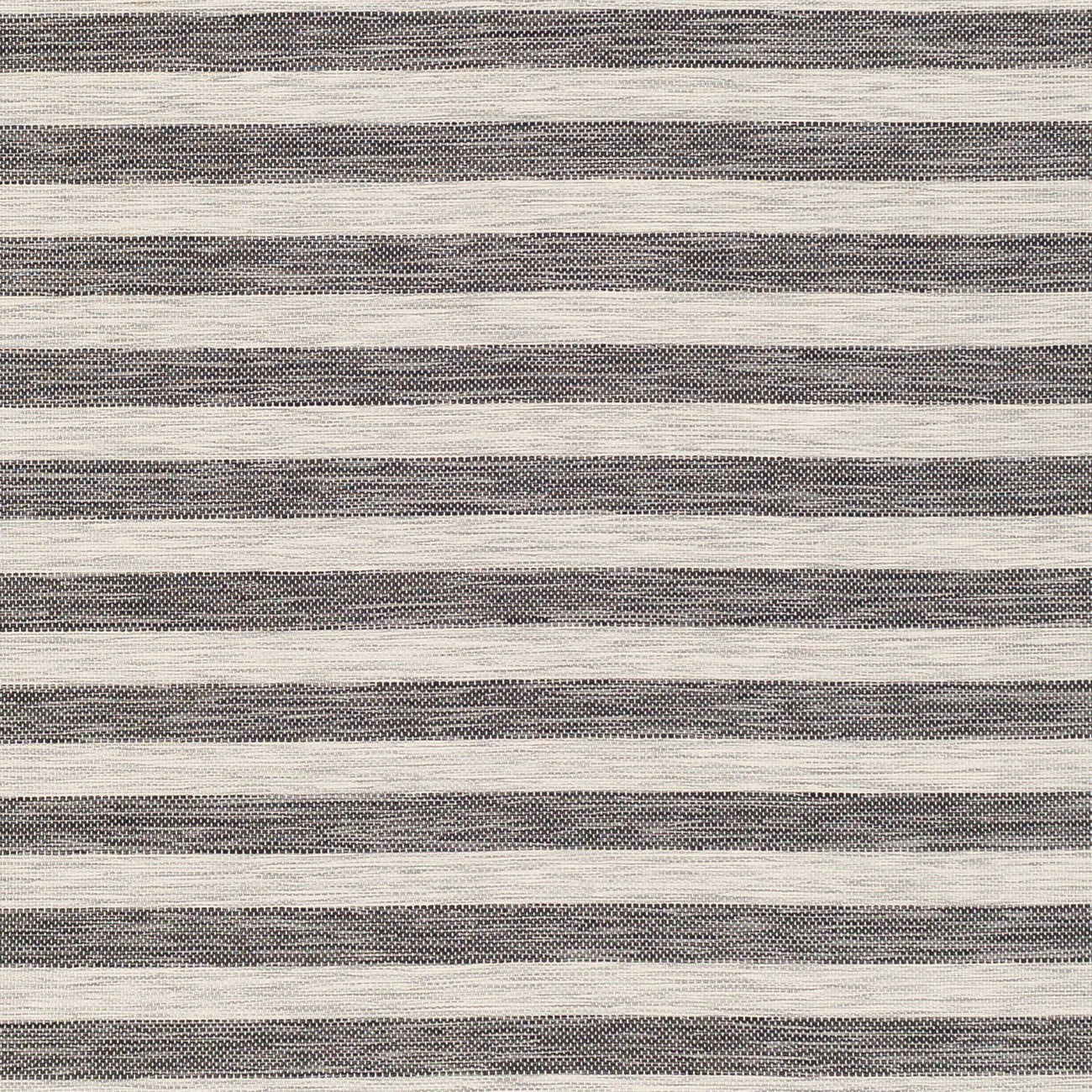 ZAKI Indoor & Outdoor Cottage Charcoal/Ivory Striped Area Rug Swatch