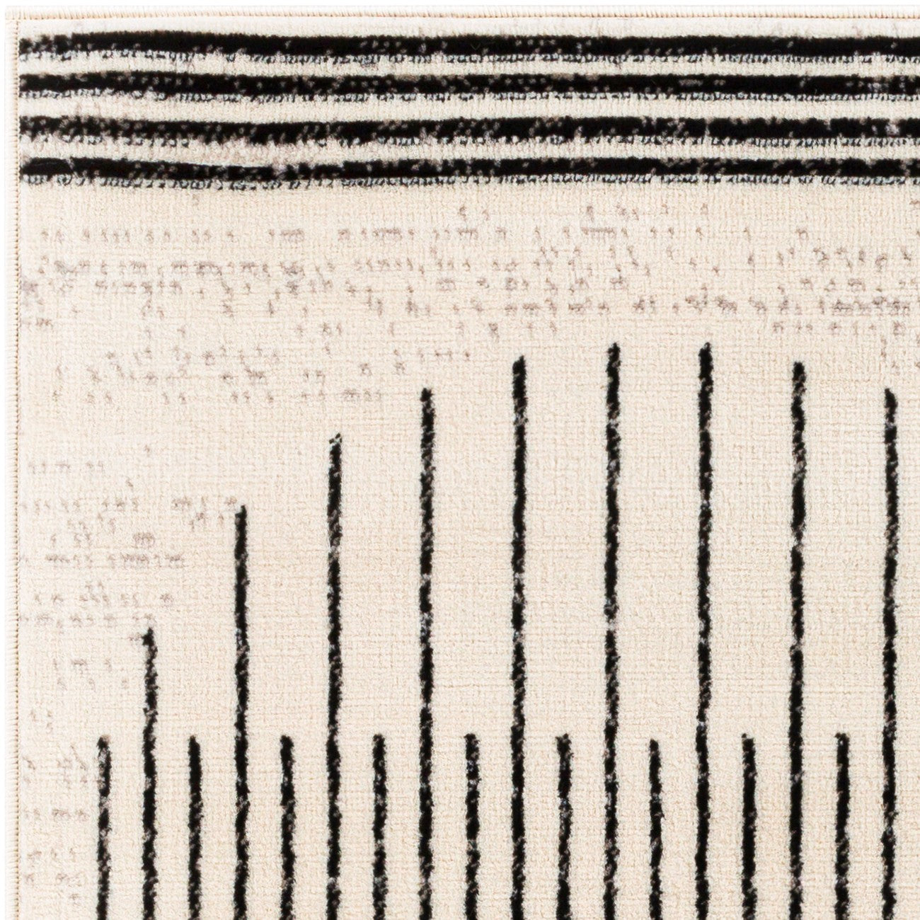 ENSO Scandi Geometric White/Black Area Rug Zoom