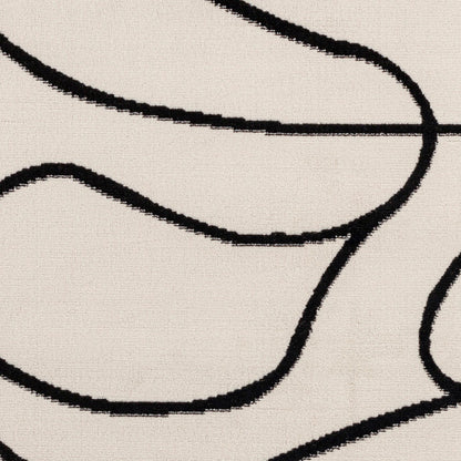 LYLOU Scandi Modern Beige Area Rug Swatch