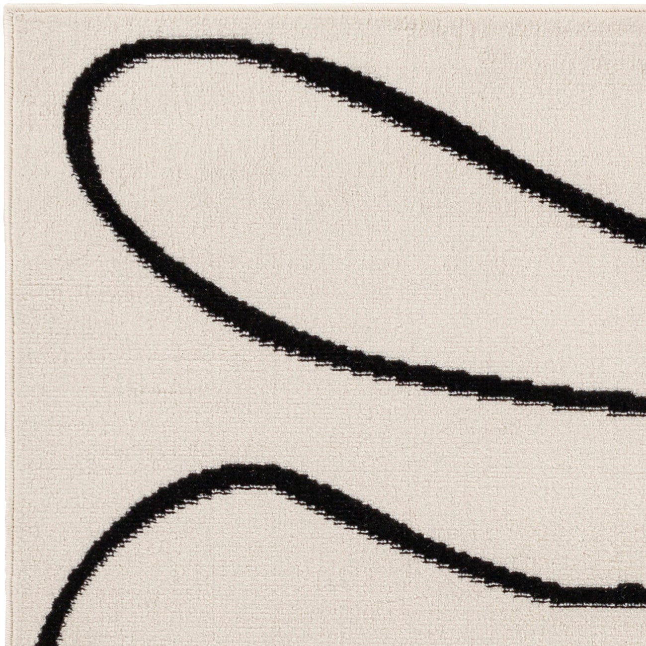 LYLOU Scandi Modern Beige Area Rug Zoom