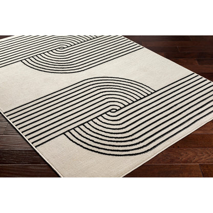 CONSTANCE Scandi Modern Beige Area Rug Corner