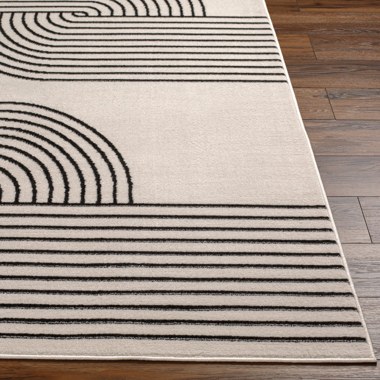 CONSTANCE Scandi Modern Beige Area Rug Front