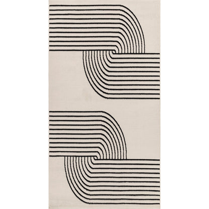 CONSTANCE Scandi Modern Beige Area Rug Flat