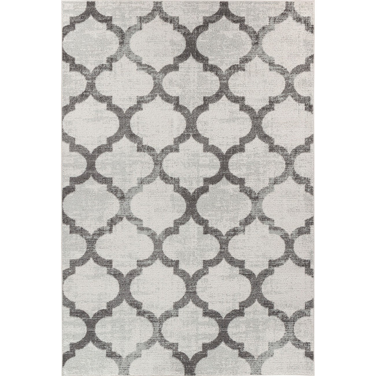 QUINN Scandi Modern Grey Area Rug Flat
