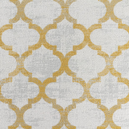 QUINN Scandi Modern Yellow Area Rug Swatch