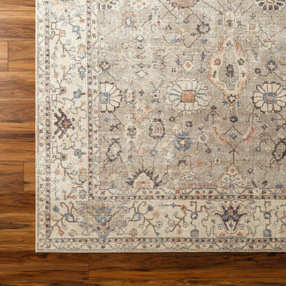 RAVEENA Becki Owens x Livabliss Vintage Traditional Oriental Boho Camel Area Rug Overhead