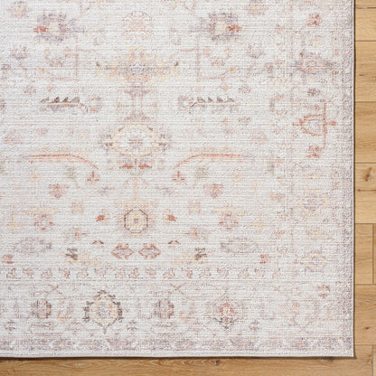 REESHA Our PNW Home x Livabliss Vintage Traditional Oriental Boho Ivory/Rust Area Rug Overhead