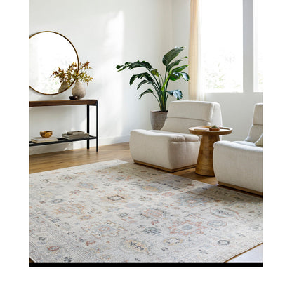 REESHA Our PNW Home x Livabliss Vintage Traditional Oriental Boho Ivory/Rust Area Rug Roomscene