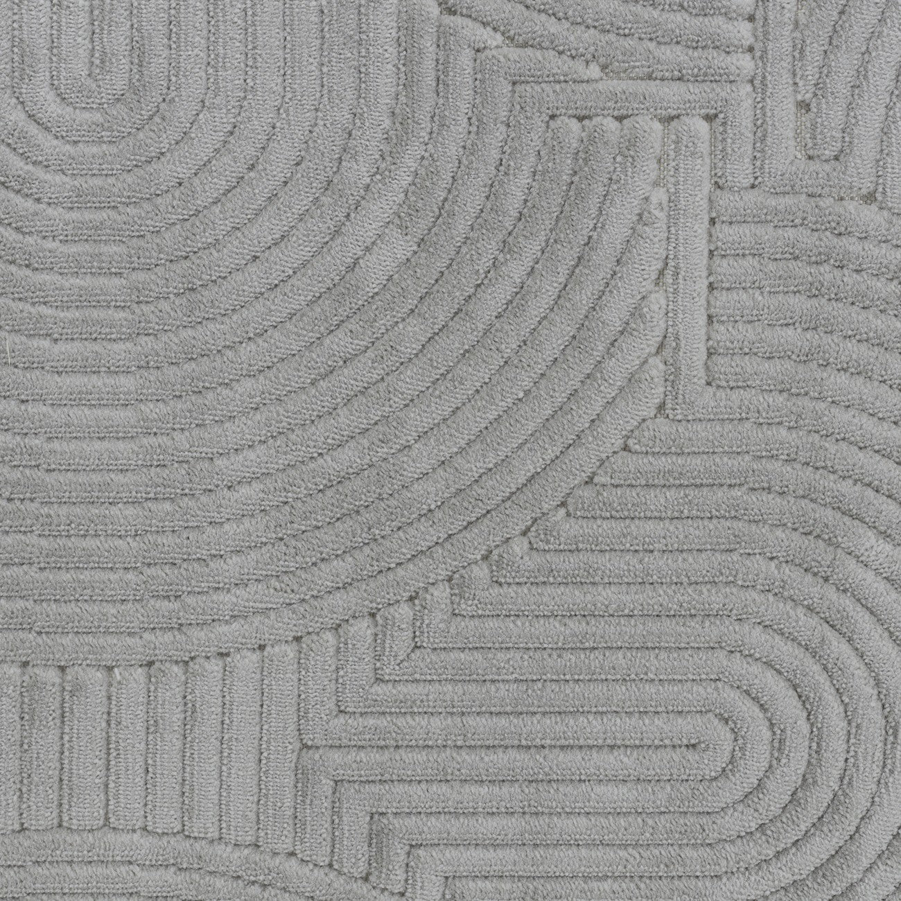 REYKO Indoor & Outdoor Scandi Modern Grey Area Rug Swatch