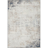 Alix Abstract Modern Marble Blue/Ivory Rug