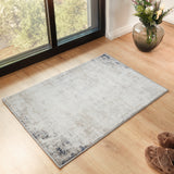 Alix Abstract Modern Marble Blue/Ivory Rug