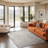 Alix Abstract Modern Marble Blue/Ivory Rug