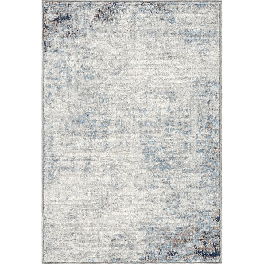 Alix Modern Marble Dark Blue Rug