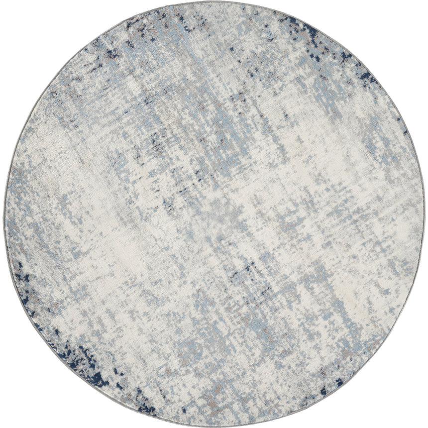 Alix Modern Marble Dark Blue Rug