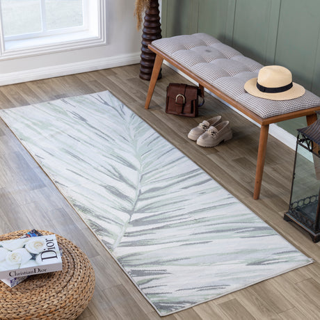 Alaya Scandi Coastal Medium Green Rug - Image 2