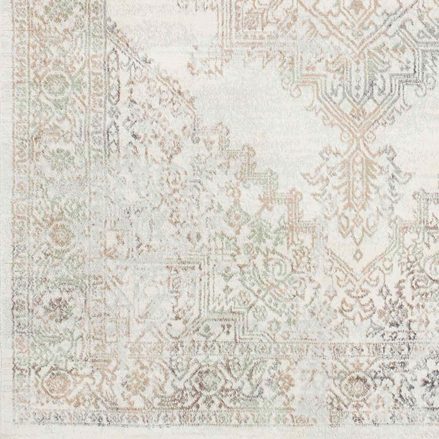 Ceren Vintage Oriental Boho Light Brown/Medium Grey Rug