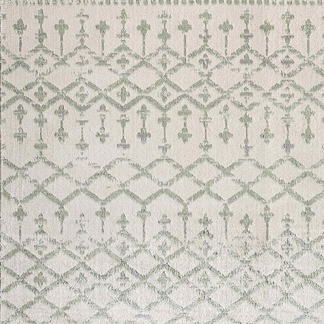 Taryn Berber Geometric High Pile Sage Rug - Image 5