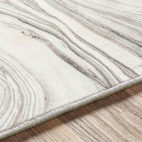 Lilac Scandi Modern Light Grey Rug - Image 3