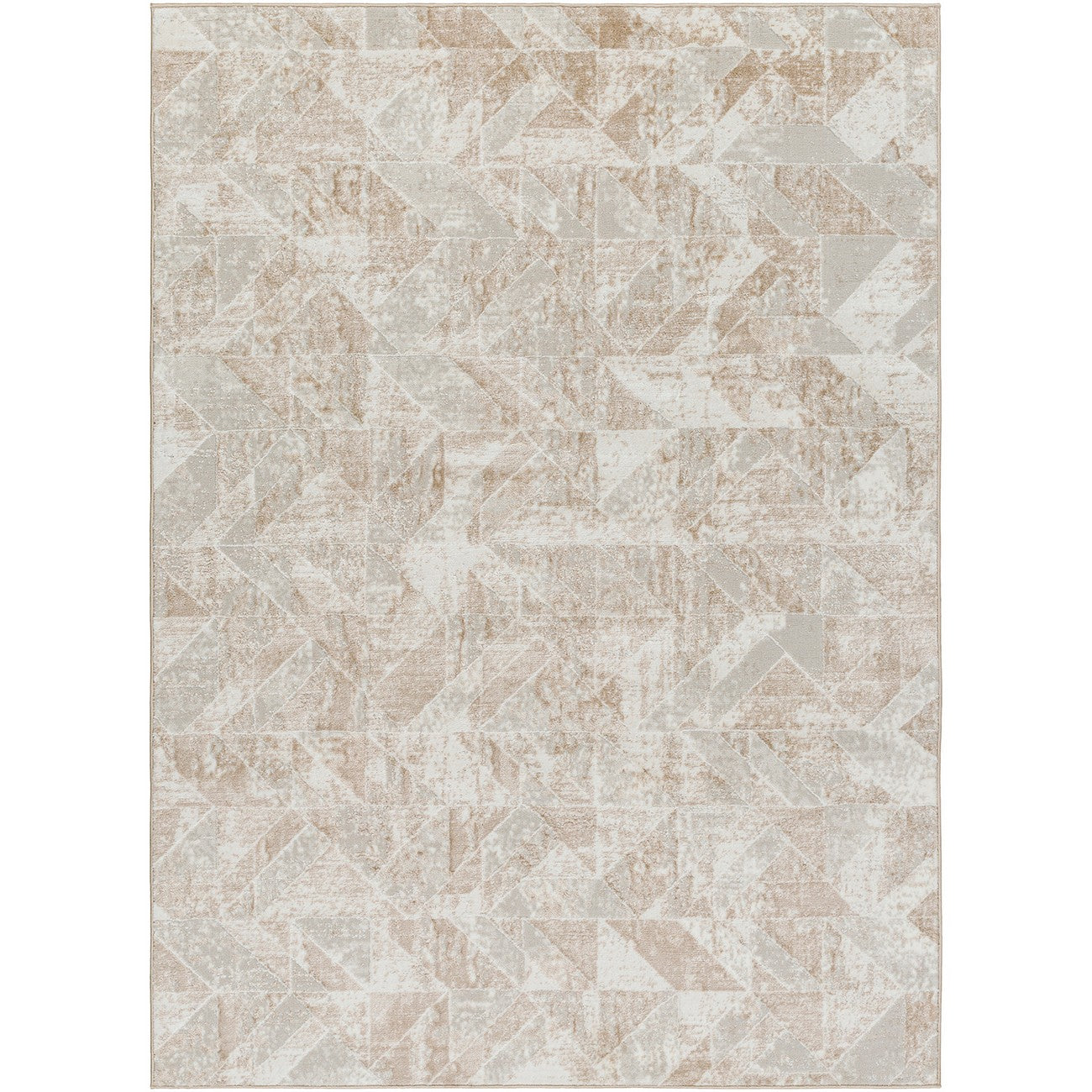 ROYALTY Scandi Modern Dark Brown/Ivory Area Rug Flat