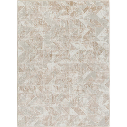ROYALTY Scandi Modern Dark Brown/Ivory Area Rug Flat