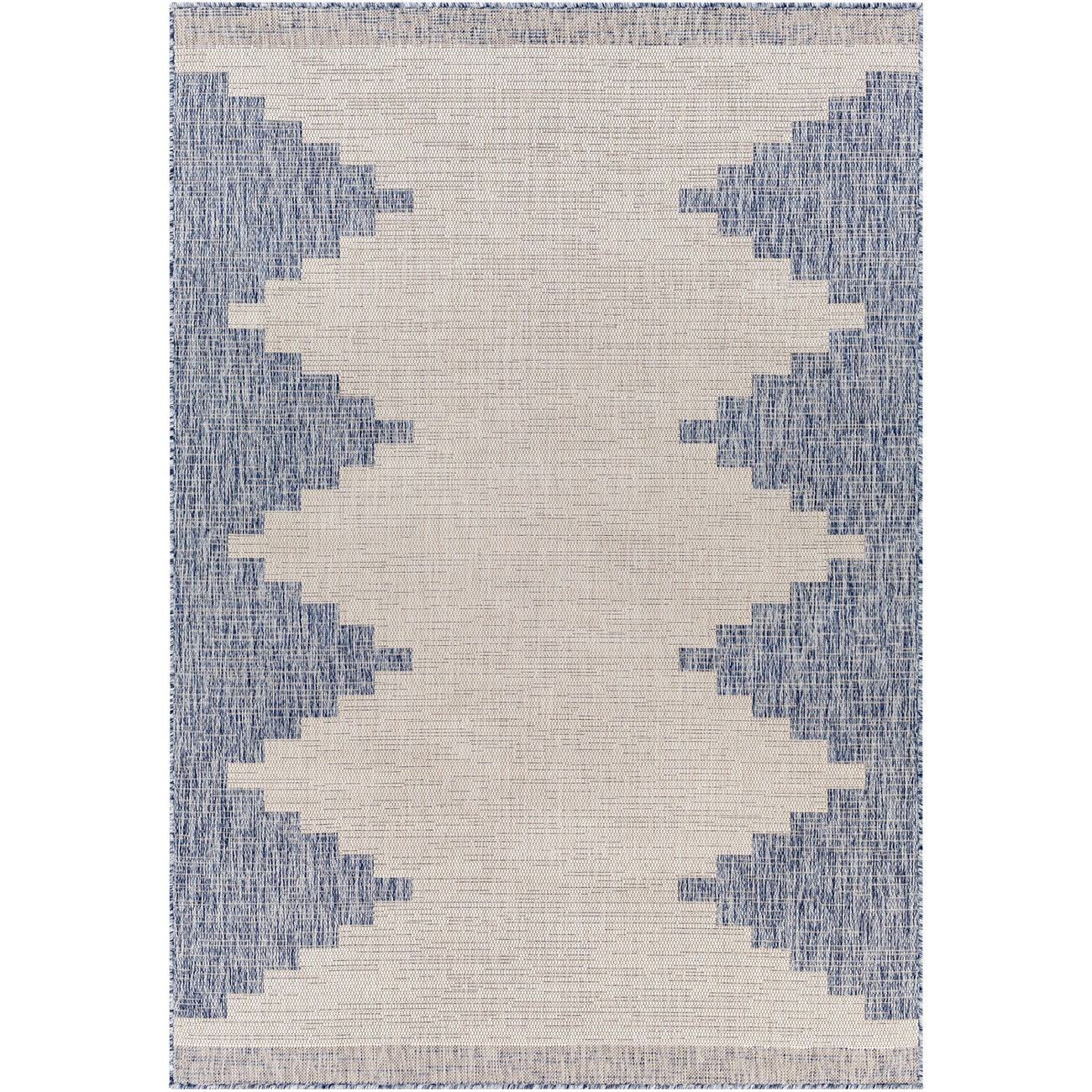 RUBAL Indoor & Outdoor Global Denim Area Rug Flat
