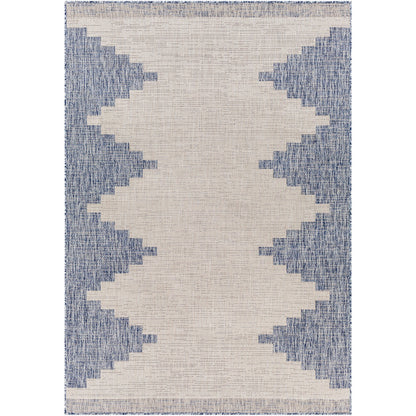 RUBAL Indoor & Outdoor Global Denim Area Rug Flat