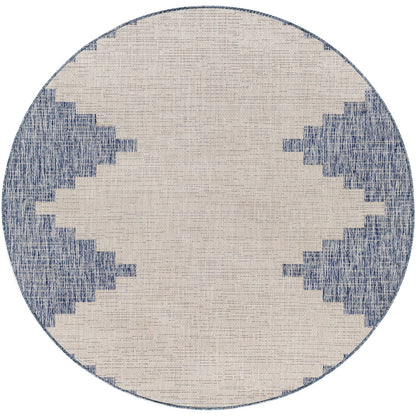 RUBAL Indoor & Outdoor Global Denim Area Rug Flat