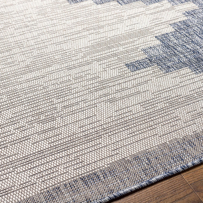 RUBAL Indoor & Outdoor Global Denim Area Rug Texture