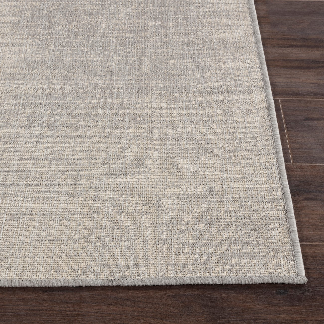 SHELBY Indoor & Outdoor Modern Light Grey/Beige Area Rug Front