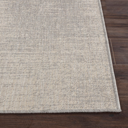 SHELBY Indoor & Outdoor Modern Light Grey/Beige Area Rug Front