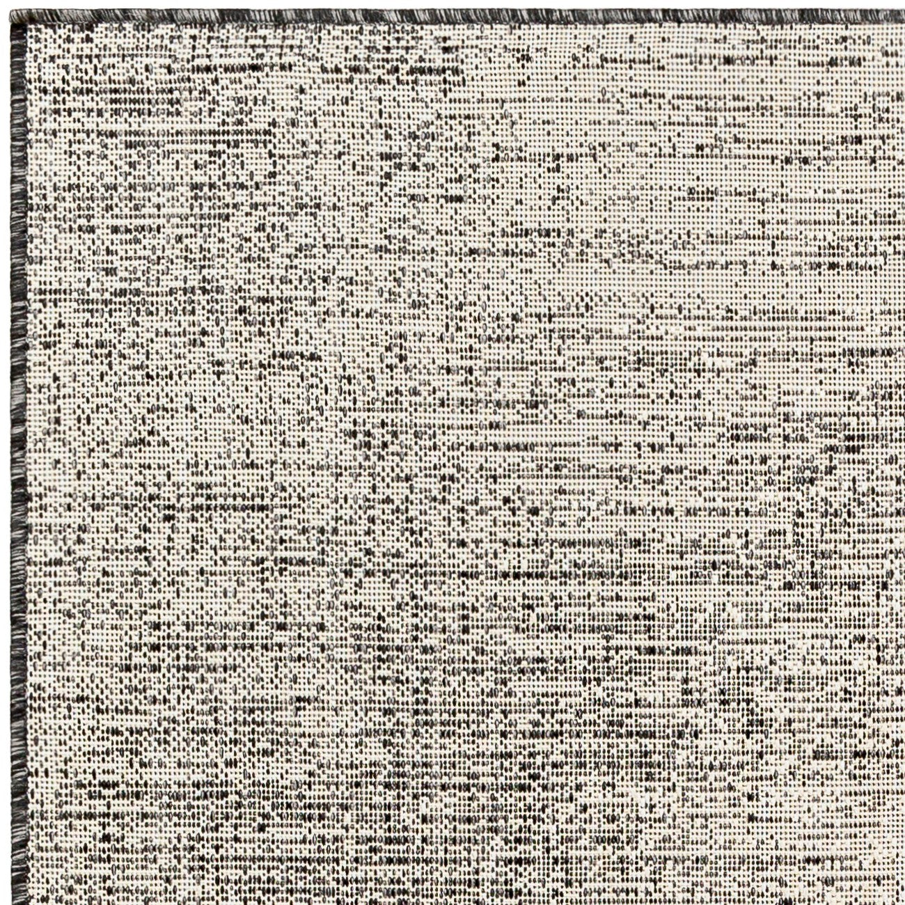 SHELBY Indoor & Outdoor Modern Black/Beige Area Rug Zoom