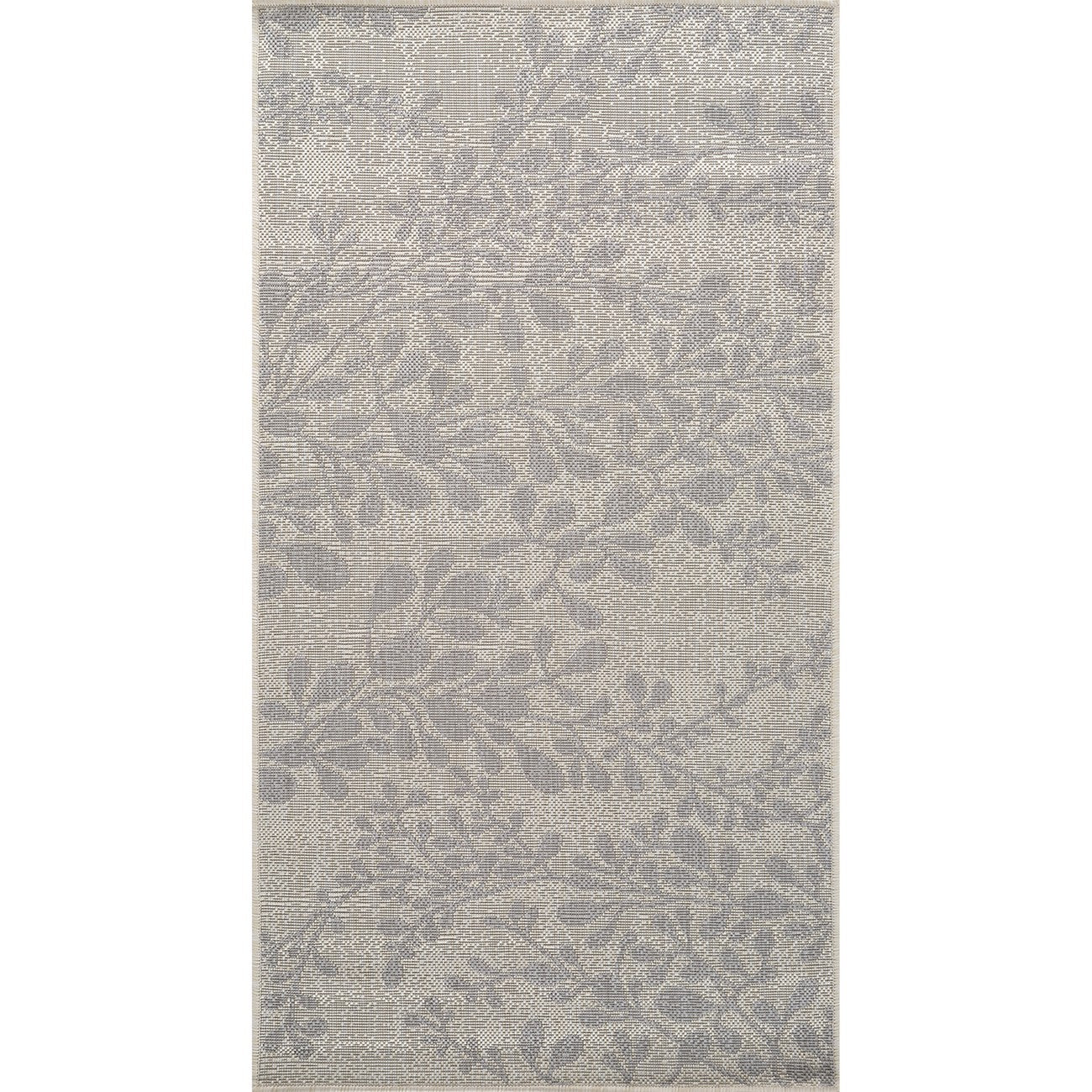 MOLLY Indoor & Outdoor Cottage Light Grey/Beige Area Rug Flat