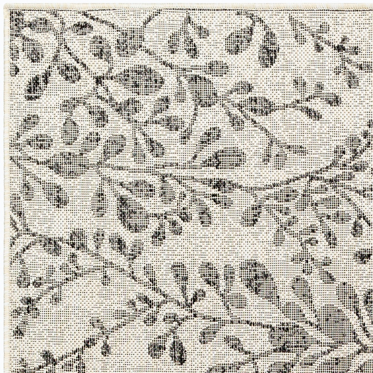 MOLLY Indoor & Outdoor Cottage Black/Beige Area Rug Zoom